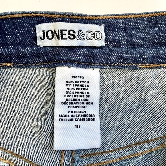 JONES & CO Vintage Bootcut Wide Leg Jeans Medium Wash High Rise Jones New York - Picture 8 of 15